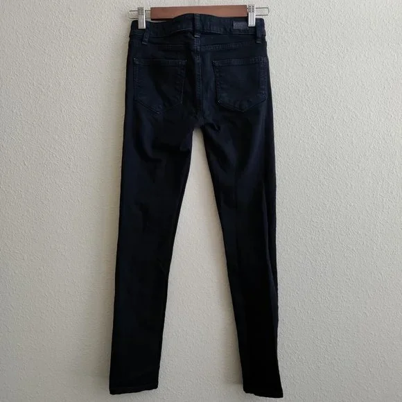 PAIGE Skyline Skinny Jeans in Black Ink Size 23 - Picture 4 of 14